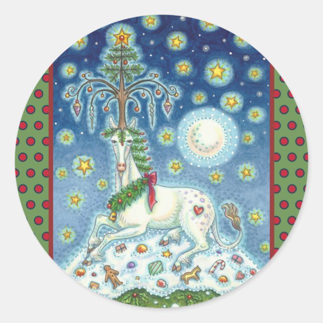 CREO EN EL UNICORN DE NAVIDADES, PEGATINAS DE CABA (Anverso)