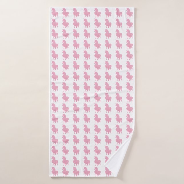 Creo en el unicornio rosa invisible. (Toalla de baño)