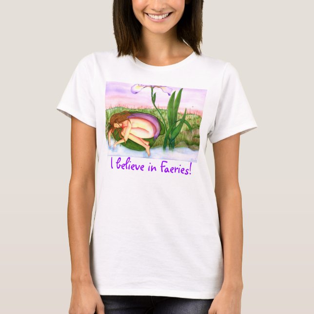 "Creo en Faeries!" La camiseta básica de las (Anverso)