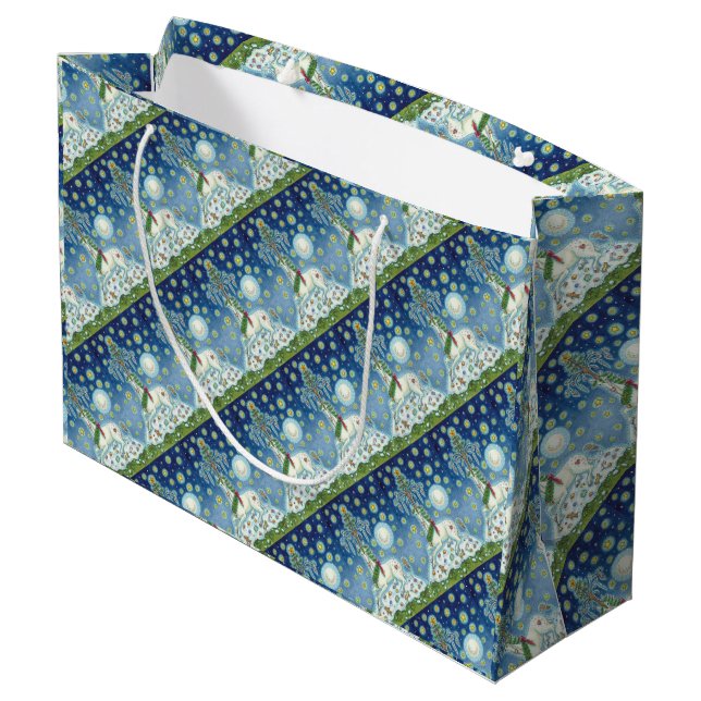 CREO EN LA BOLSA DE REGALO GRANDE DEL UNICORNIO DE (Angulo reverso)