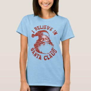 Creo en la camiseta de Santa Claus