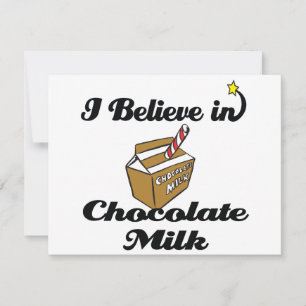 creo en la leche de chocolate