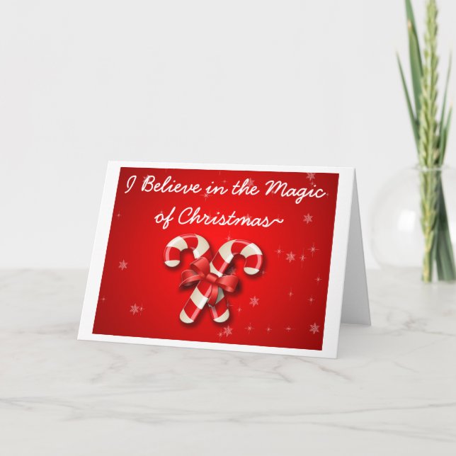 Creo En La Magia De La Tarjeta De Navidades De Pri (Anverso)
