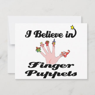 creo en las marionetas con los dedos