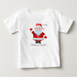 Creo en Santa. Camisetas para niños navidades