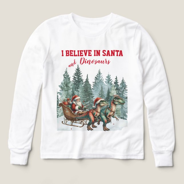 Creo en Santa y Dinosaurios (Diseño frontal)