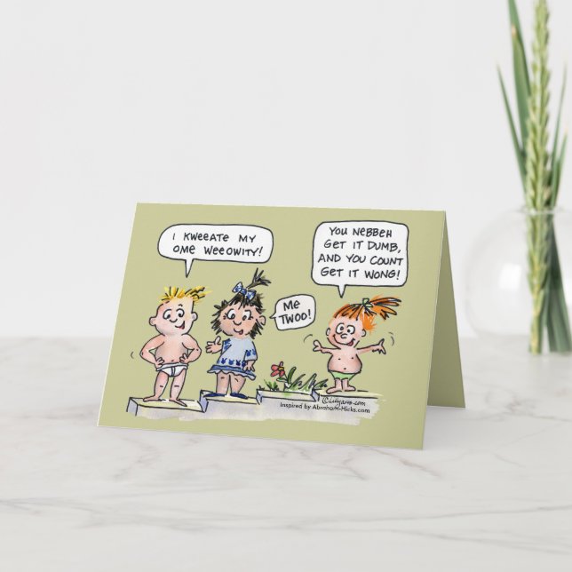 Creo Mi Propia Tarjeta De Saludo De Realidad (Anverso)