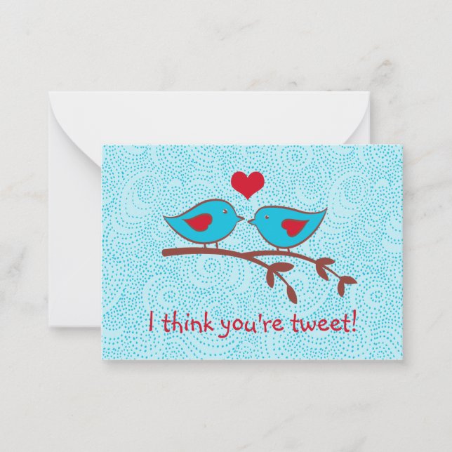 Creo que estás tuiteando tarjetas de San Valentín (Anverso)