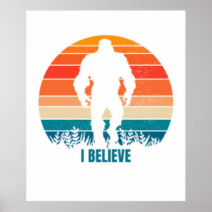 Creo que Sasquatch Impresión de pie y Poster