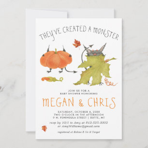 Creó un Monstruo   Cute Monsters Baby Shower