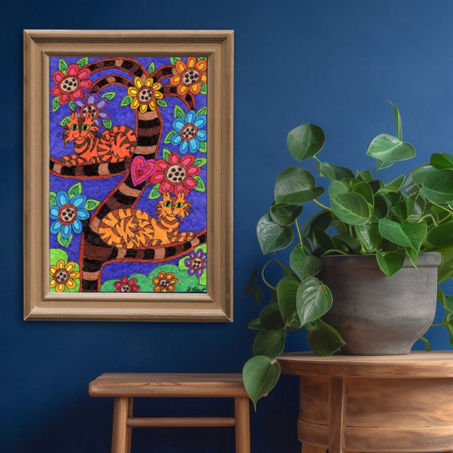 Crepúsculo árbol de gatos de la vida arte popular (Subido por el creador)