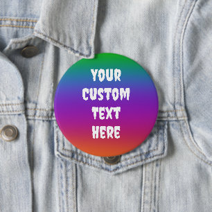 Crepúsculo botón Pin-On personalizado del arcoiris