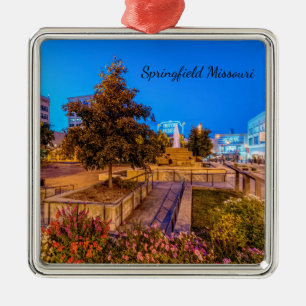 Crepúsculo En El Ornamento De Park Central Square