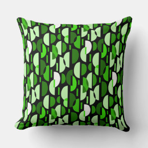 Crescent Pattern 010921 - Almohada Verde Césped