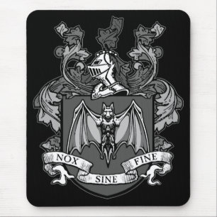 Crest de Murciélago Gris - Alfombrilla de ratón