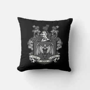 Crest de Murciélago Gris - Almohada (Personalizar)