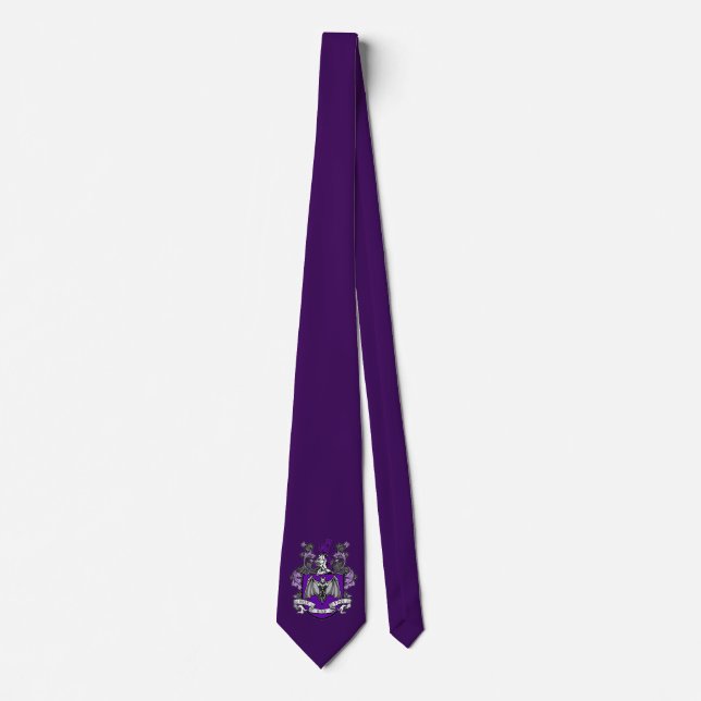 Crest de Murciélago Púrpura - Corbata (Anverso)