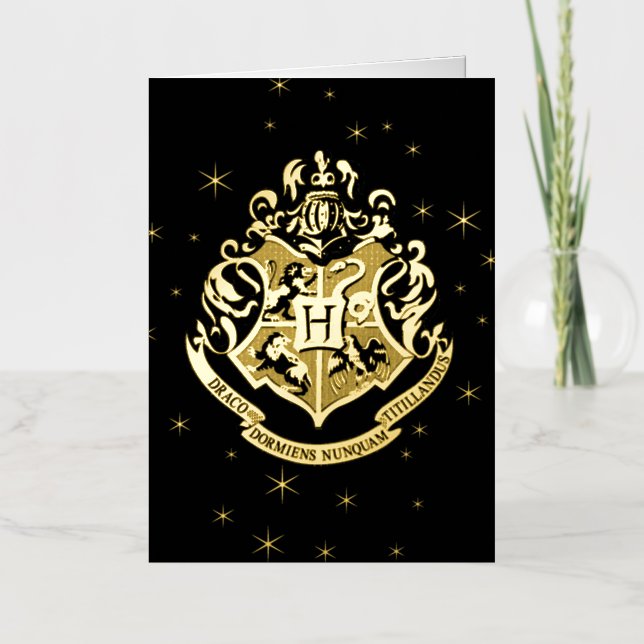 Crestal dorado reluciente de HOGWARTS™ (Anverso)