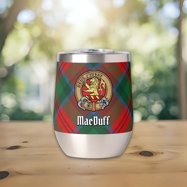 Crestón del Clan MacDuff sobre Tartán (Subido por el creador)