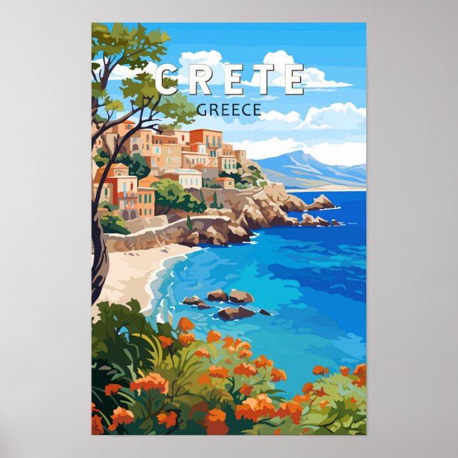 Creta Grecia Viaje Arte Vintage (Frente)