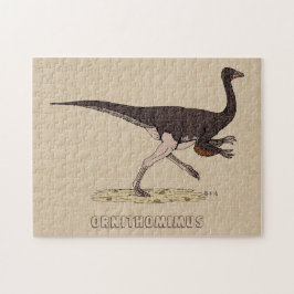 Cretácico Dinosaurio Ornithomimus Rompecabezas