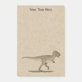 Cretácico Dinosaurio Tyrannosaurus rex Nota poster