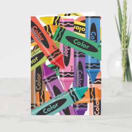 Creyones - tarjeta de felicitación