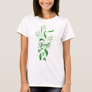"Crezca" la camiseta cristiana