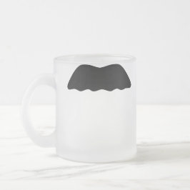 Crezca una cara del bigote de la taza de café del