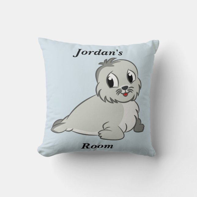Cría de foca linda de la almohada de los niños (Anverso)
