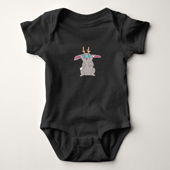 Cría de Jackalope Mendicante Top (Anverso)