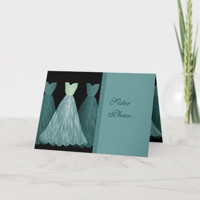 Criada de la HERMANA de la invitación del honor - (Anverso)