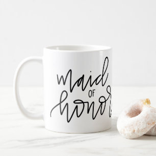 Criada de la taza de la caligrafía del honor