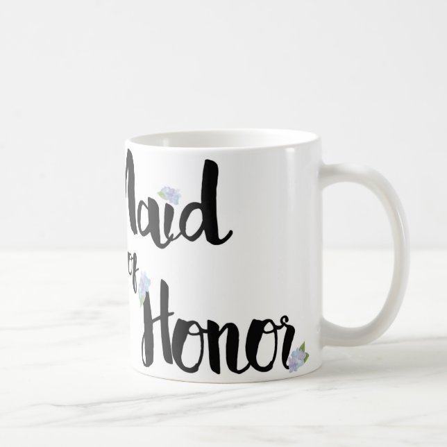 Criada de la taza del honor - Hydrangeas púrpuras (Derecha)