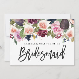 Criada de novias con flores de higo y rosa