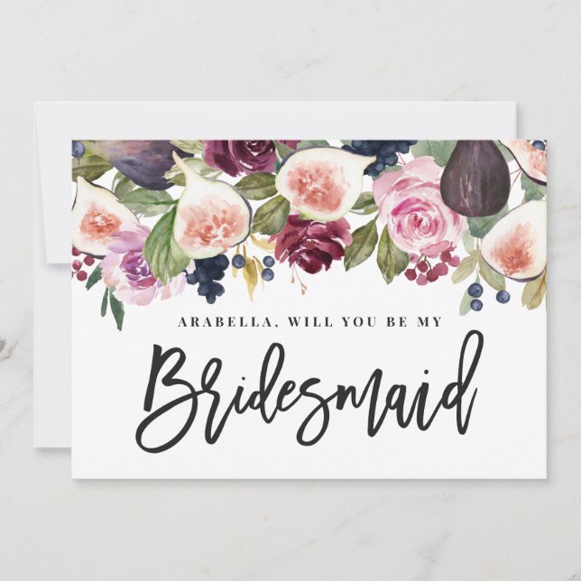 Criada de novias con flores de higo y rosa (Anverso)