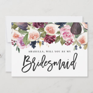Criada de novias con flores de higo y rosa