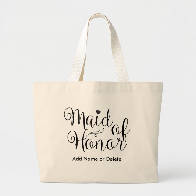 Criada del bolso de la boda del tote Honor-Grande (Frente)