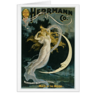 Criada del ~ de Herrmann del acto del mago del