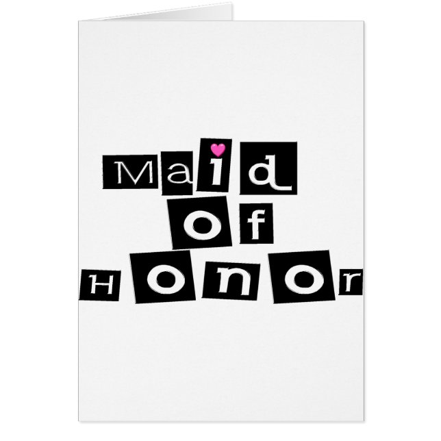 Criada del honor (negro Sq) (Frente)