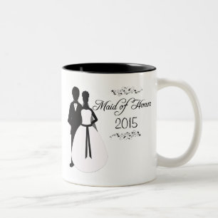 Criada personalizada de la taza del favor del boda