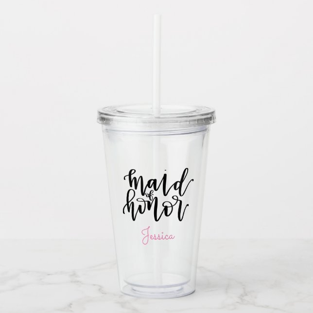 Criada personalizada del vaso del acrílico del (Anverso)