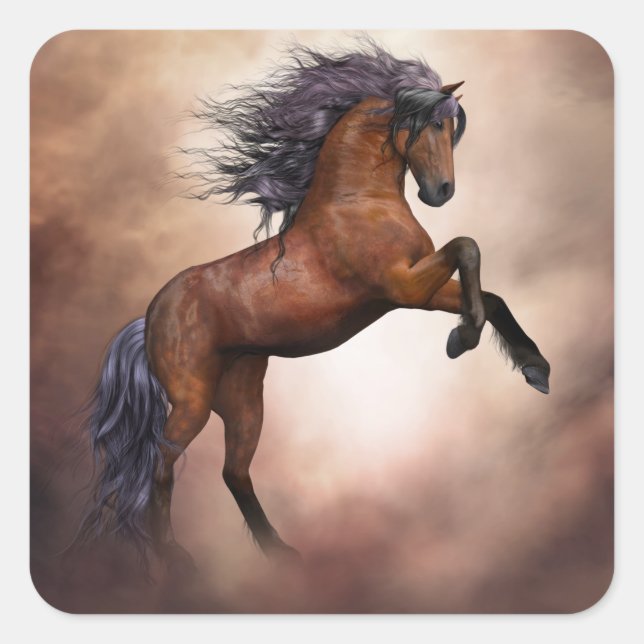 criando caballos pegatinas (Anverso)