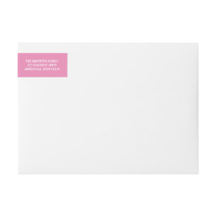 Crianza personalizada en blanco y rosa