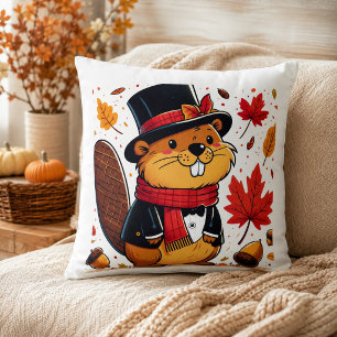 Criatura Acogedora: Almohada Adorable de Castor pa