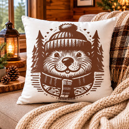Criatura Acogedora: Almohada Adorable de Castor pa