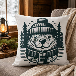 Criatura Acogedora: Almohada de Castor Adorable pa