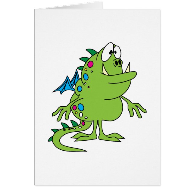 criatura monstruo del dragón verde lindo (Frente)
