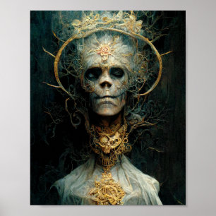 Criatura no muerta Poster de arte de fantasía góti