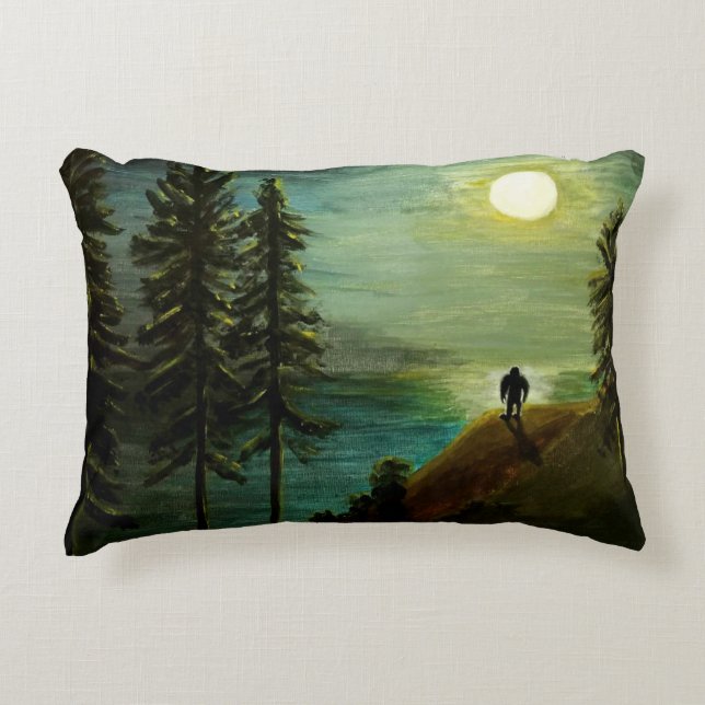 "Criatura nocturna" - Bigfoot, almohada de (Anverso)